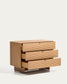 Cassettiera Norlen 3 cassetti in impiallacciato di rovere con finitura naturale FSC Mix Credit 101 x 75 cm