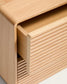 Comodino Norlen 2 cassetti in impiallacciato di rovere con finitura naturale FSC Mix Credit 60 x 52 cm