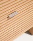 Comodino Norlen 2 cassetti in impiallacciato di rovere con finitura naturale FSC Mix Credit 60 x 52 cm