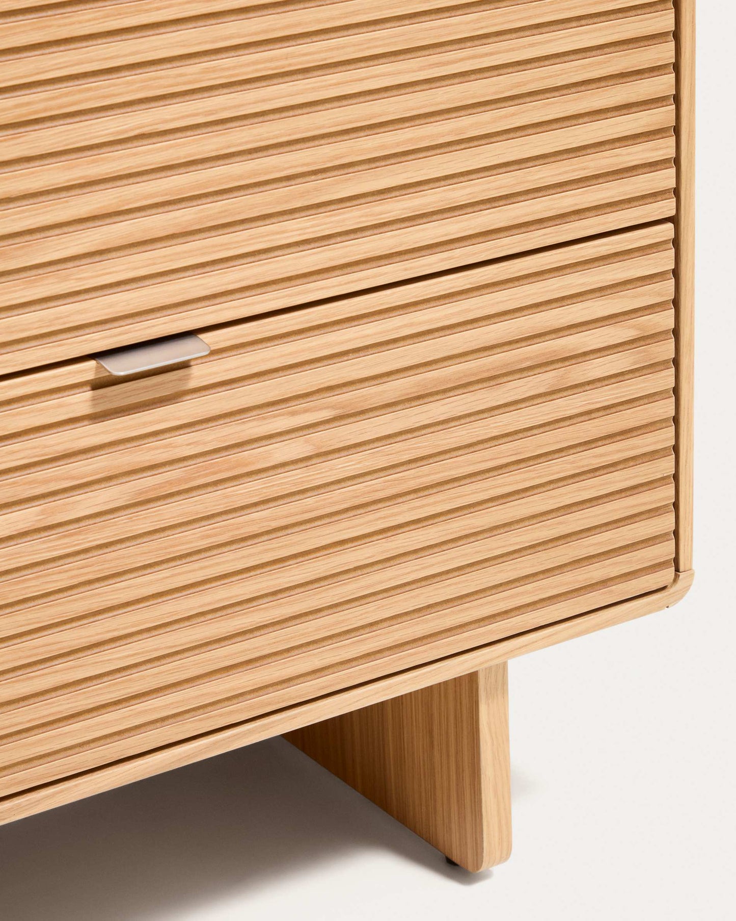 Cassettiera Norlen 6 cassetti in impiallacciato di rovere con finitura naturale FSC Mix Credit 120 x 75 cm