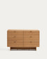 Cassettiera Norlen 6 cassetti in impiallacciato di rovere con finitura naturale FSC Mix Credit 120 x 75 cm