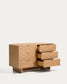 Cassettiera Norlen 6 cassetti in impiallacciato di rovere con finitura naturale FSC Mix Credit 120 x 75 cm