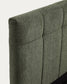 Letto contenitore sollevabile Darnela in ciniglia verde muschio per materasso da 150 x 200 cm