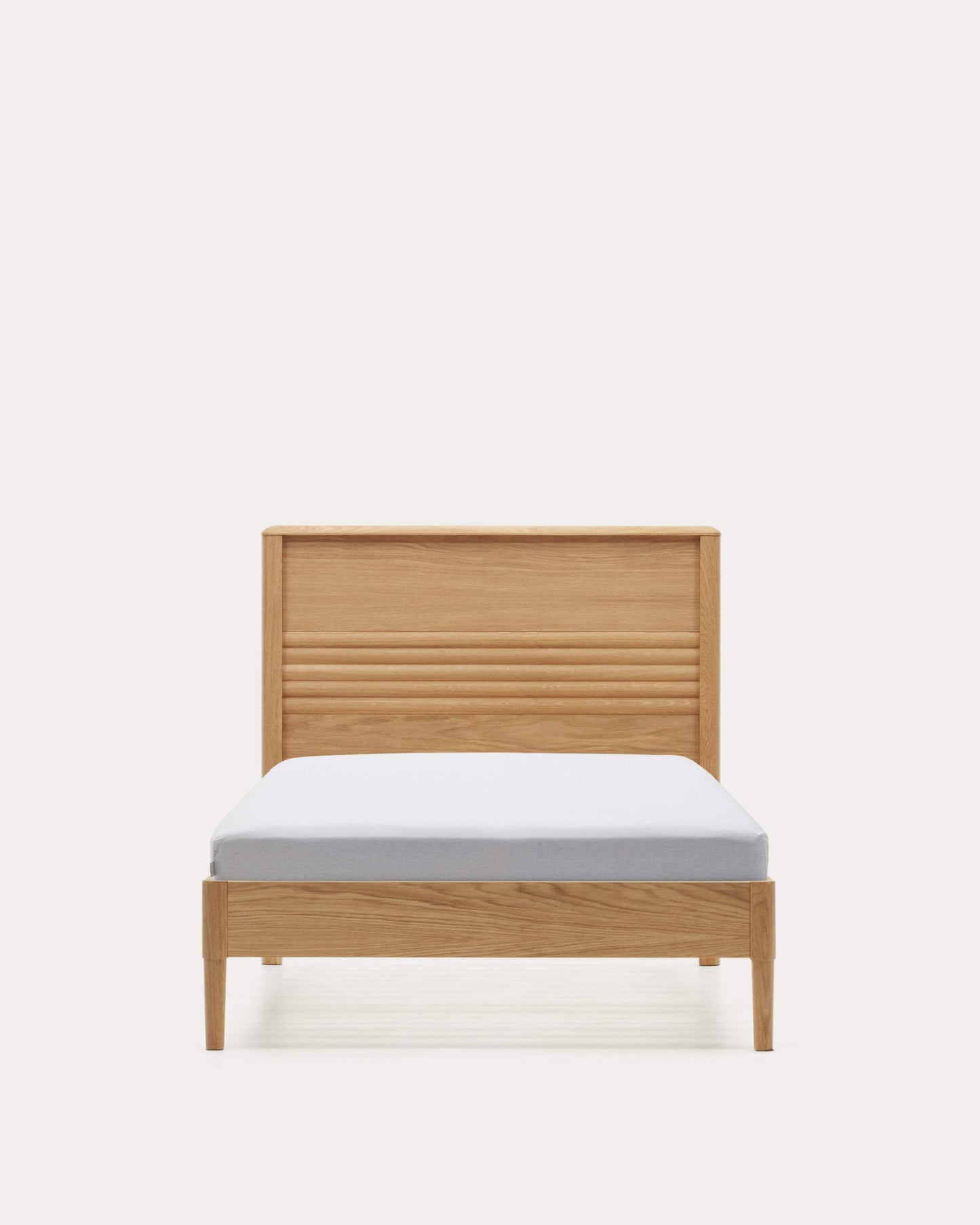 Letto Lenon in legno e rovere impiallacciato per materasso 200 x 90 cm