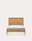 Letto Lenon in legno e rovere impiallacciato per materasso 200 x 90 cm