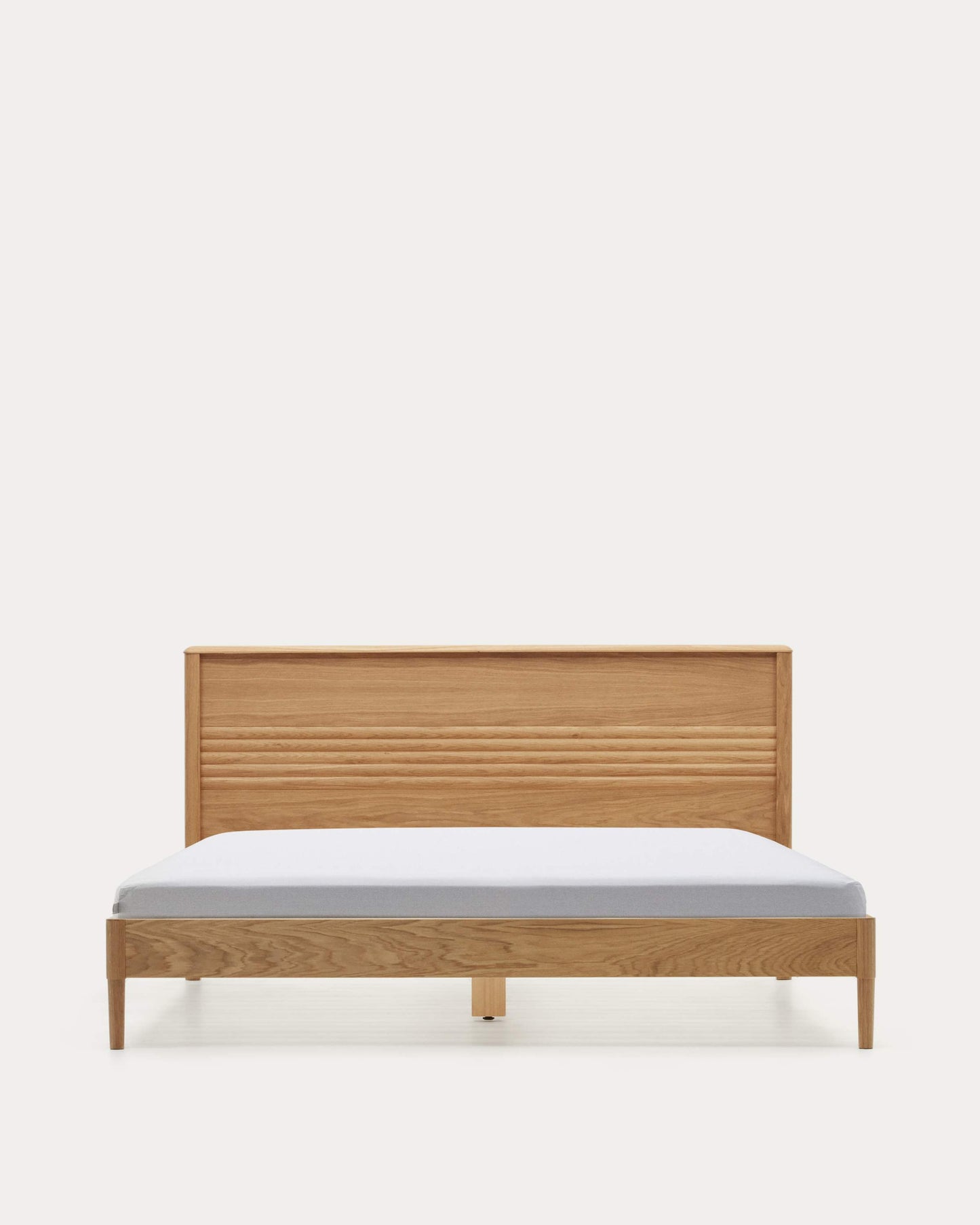 Letto Lenon in legno e rovere impiallacciato per materasso 180 x 200 cm FSC MIX Credit