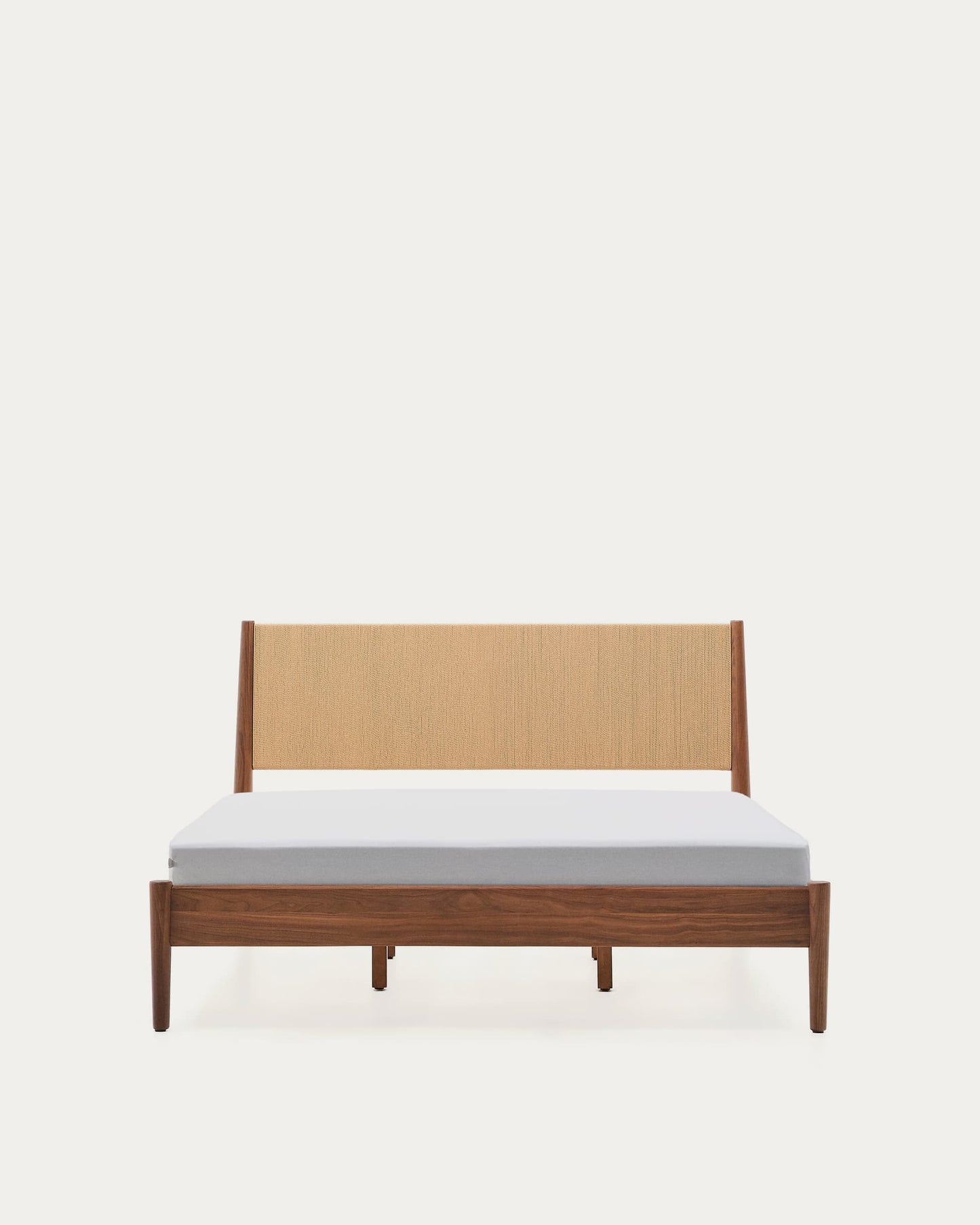 Letto Elan impiallacciatura e legno massiccio di noce corda materasso 160x200cm FSC Mix Credit