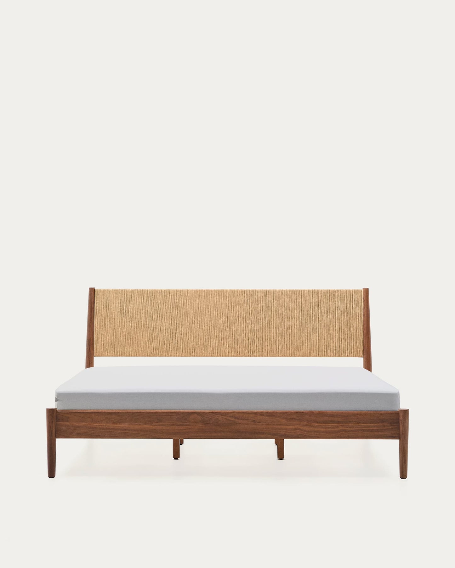 Letto Elan impiallacciatura e legno massiccio di noce corda materasso 180x200cm FSC Mix Credit