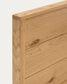 Letto Alguema con impiallacciatura in rovere e finitura naturale per materasso 180 x 200 cm