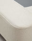 Base sfoderabile Ofelia ecru con piedi in legno massiccio di faggio per materasso da 150 x190 cm FSC Mix Credit