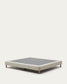 Base sfoderabile Ofelia ecru con piedi in legno massiccio di faggio per materasso da 180x200 cm FSC Mix Credit