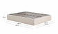 Letto contenitore sfoderabile Nelzi in ciniglia écru per materasso da 160 x 200 cm FSC 100%