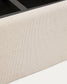 Letto contenitore sfoderabile Nelzi in ciniglia écru per materasso da 160 x 200 cm FSC 100%
