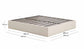 Letto contenitore sfoderabile Nelzi in ciniglia écru per materasso da 180 x 200 cm FSC 100%