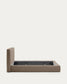Letto sfoderabile Blok marrone per materasso da 160 x 200 cm FSC Mix Credit