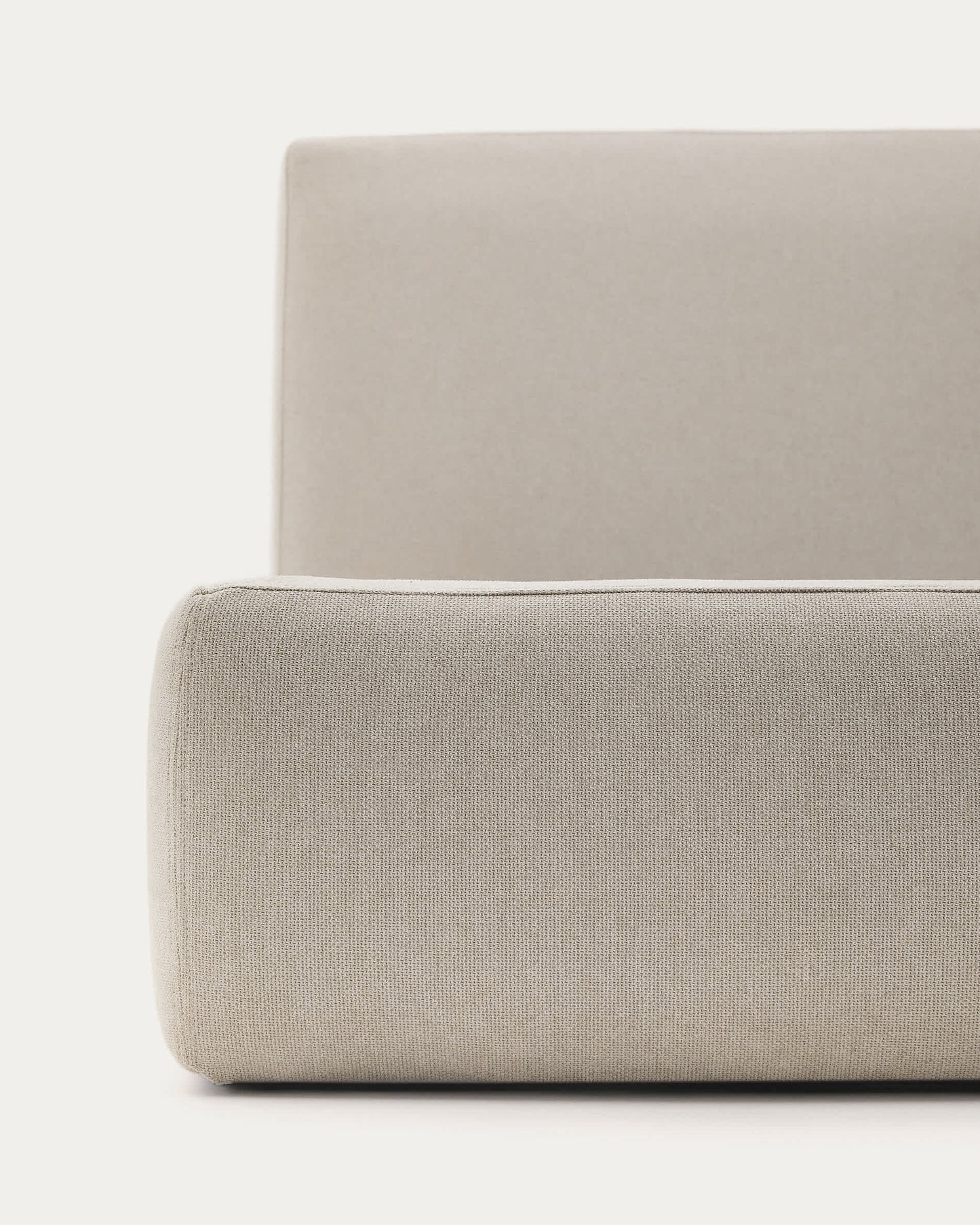 Letto sfoderabile Blok écru per materasso 160 x 200 cm