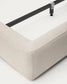 Letto sfoderabile Blok écru per materasso 160 x 200 cm