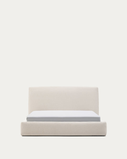 Letto sfoderabile Blok écru per materasso 160 x 200 cm