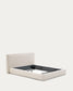 Letto sfoderabile Blok écru per materasso 160 x 200 cm