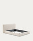 Letto sfoderabile Blok écru per materasso 160 x 200 cm