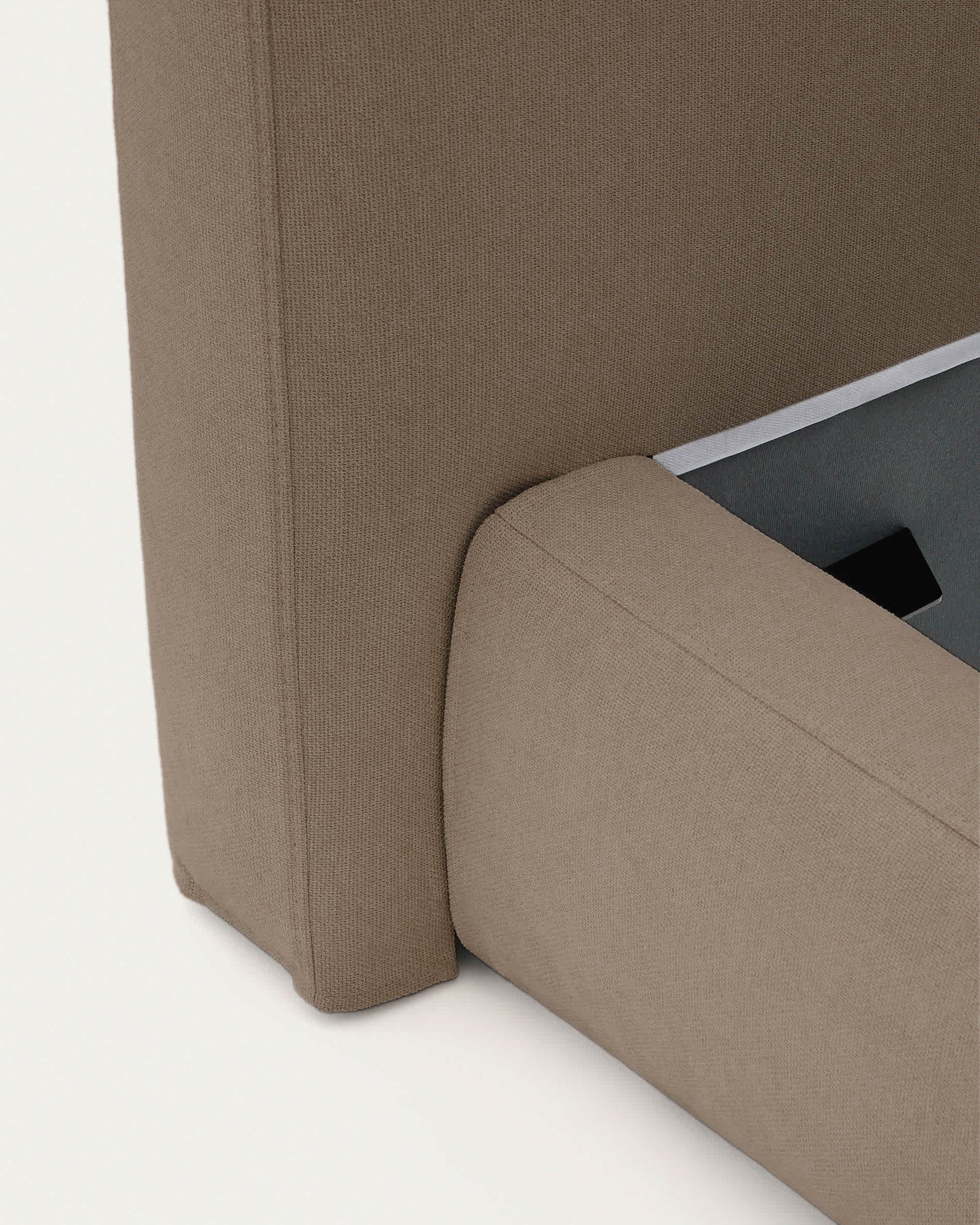 Letto sfoderabile Blok marrone per materasso da 180 x 200 cm FSC Mix Credit