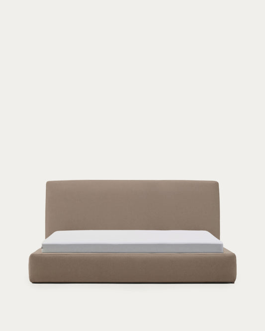 Letto sfoderabile Blok marrone per materasso da 180 x 200 cm FSC Mix Credit