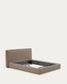 Letto sfoderabile Blok marrone per materasso da 180 x 200 cm FSC Mix Credit