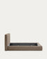 Letto sfoderabile Blok marrone per materasso da 180 x 200 cm FSC Mix Credit