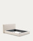 Letto sfoderabile Block beige per materasso 180 x 200 cm