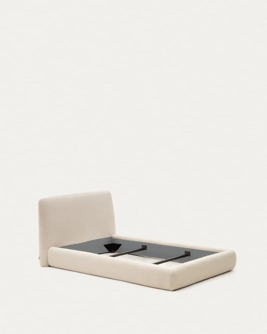 Letto singolo Martina bouclé
