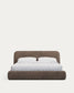 Letto sfoderabile Martina in montone sintetico marrone per materasso da 180 x 200 cm FSC Mix Credit