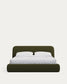 Letto sfoderabile Martina in montone sintetico verde scuro per materasso da 180 x 200 cm FSC Mix Credit