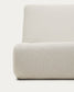 Letto sfoderabile Martina in ciniglia écru per materassi 180 x 200 cm