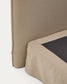 Letto sfoderabile Jaira in lino e cotone topo per materasso da 150 x 190 cm FSC Mix Credit