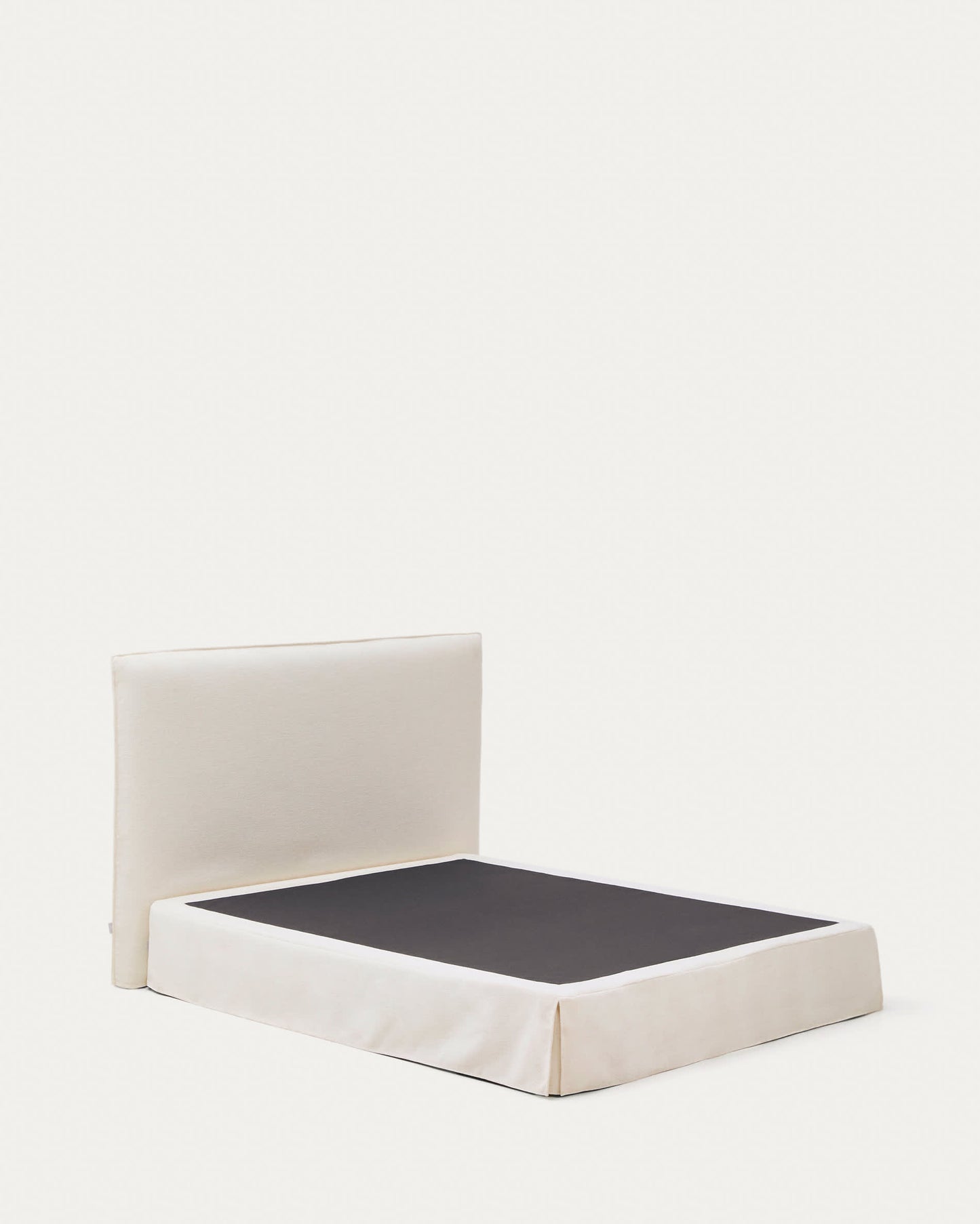 Letto sfoderabile Jaira in ciniglia bianca per materasso da 160x200cm FSC Mix Credit