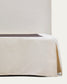 Letto sfoderabile Jaira in ciniglia bianca per materasso da 180x200 cm FSC Mix Credit