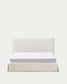 Letto sfoderabile Jaira in ciniglia bianca per materasso da 180x200 cm FSC Mix Credit