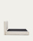 Letto sfoderabile Jaira in ciniglia bianca per materasso da 180x200 cm FSC Mix Credit