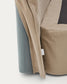 Testiera sfoderabile Jaira in lino e cotone topo per letto da 150 cm FSC Mix Credit