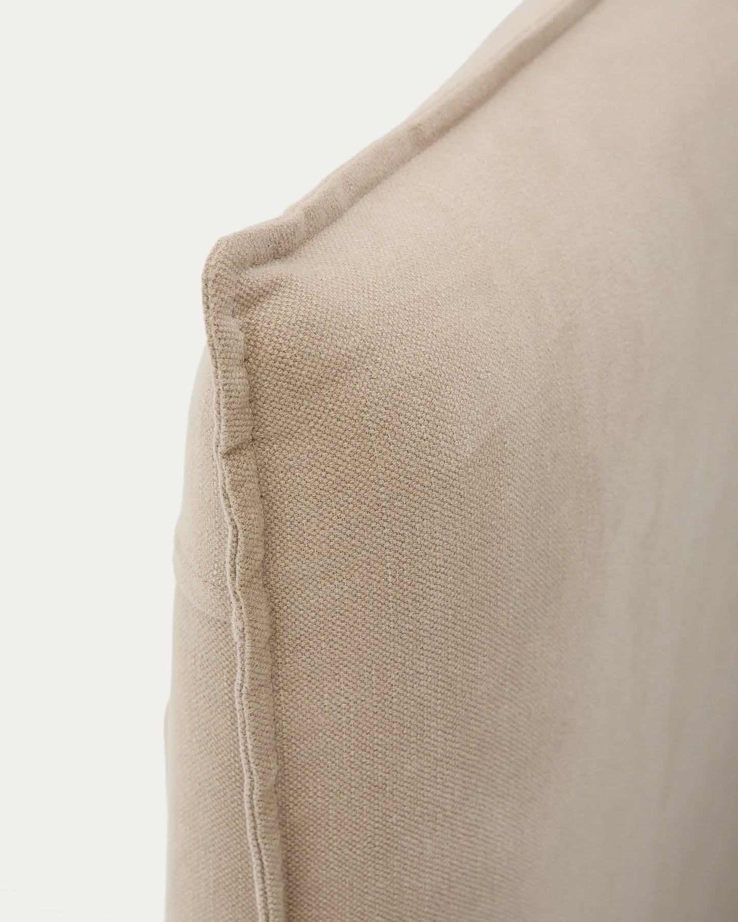 Testiera sfoderabile Jaira in lino e cotone topo per letto da 160 cm FSC Mix Credit