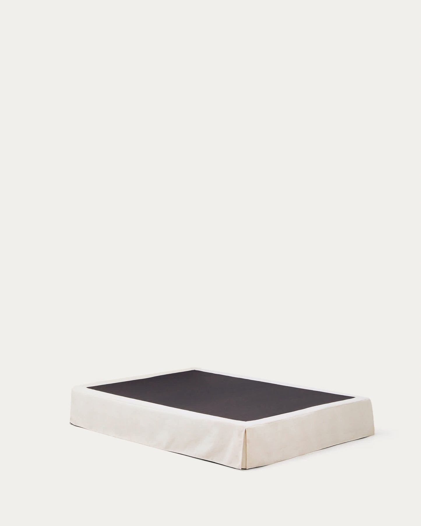 Base sfoderabile Jaira in ciniglia bianca per materasso da 150 x 190 cm