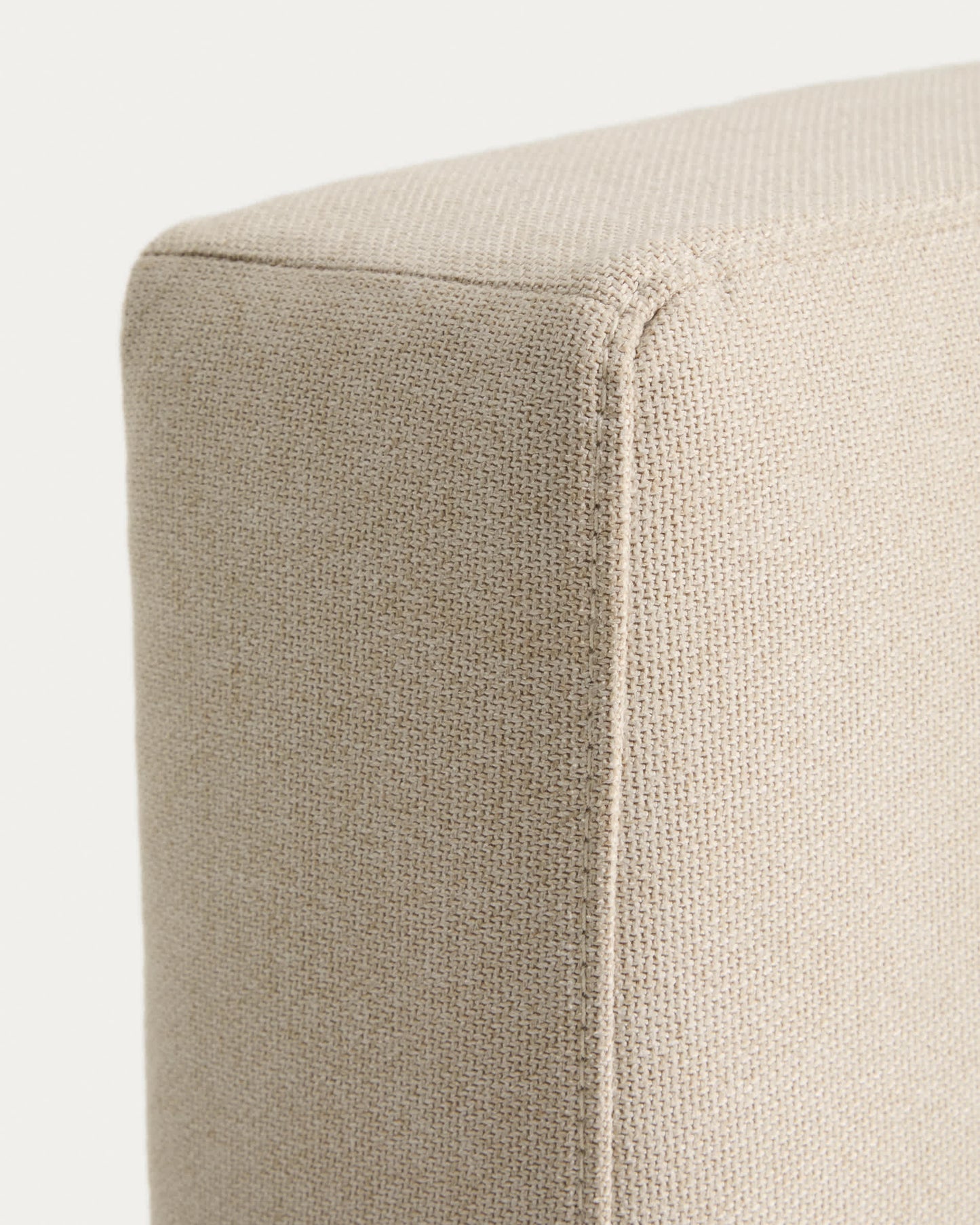 Testiera sfoderabile Blok écru per letto fino a 180 cm