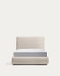 Letto sfoderabile con rete sollevabile Blok écru per materasso da 90 x 200 cm FSC Mix Credit