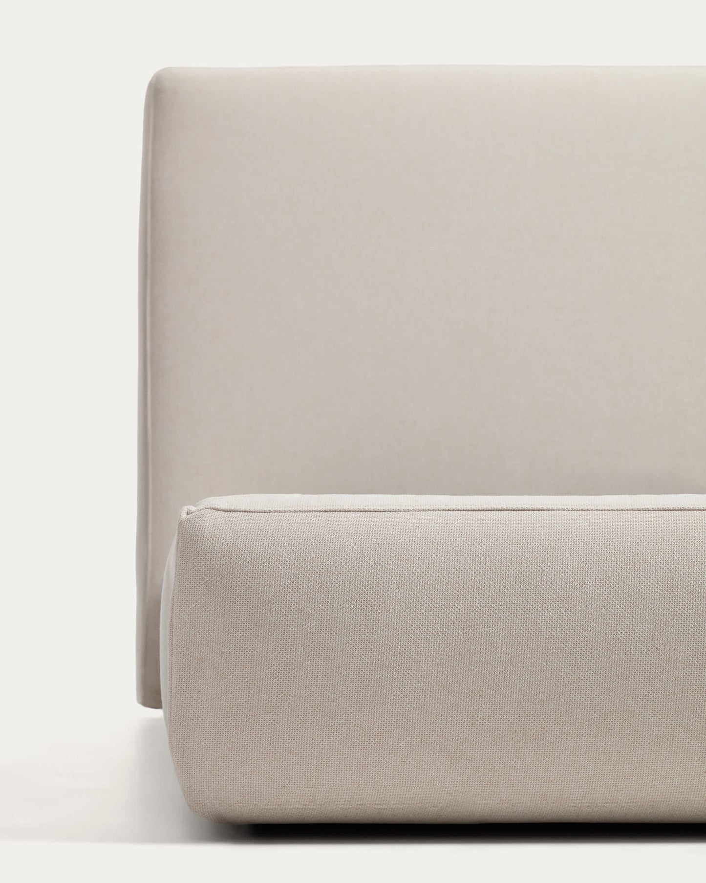 Letto sfoderabile con rete sollevabile Blok écru per materasso da 160 x 200 cm FSC Mix Credit