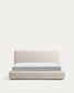 Letto sfoderabile con rete sollevabile Blok écru per materasso da 160 x 200 cm FSC Mix Credit