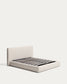 Letto sfoderabile con rete sollevabile Blok écru per materasso da 160 x 200 cm FSC Mix Credit