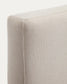 Letto sfoderabile con rete sollevabile Blok écru per materasso da 180 x 200 cm FSC Mix Credit