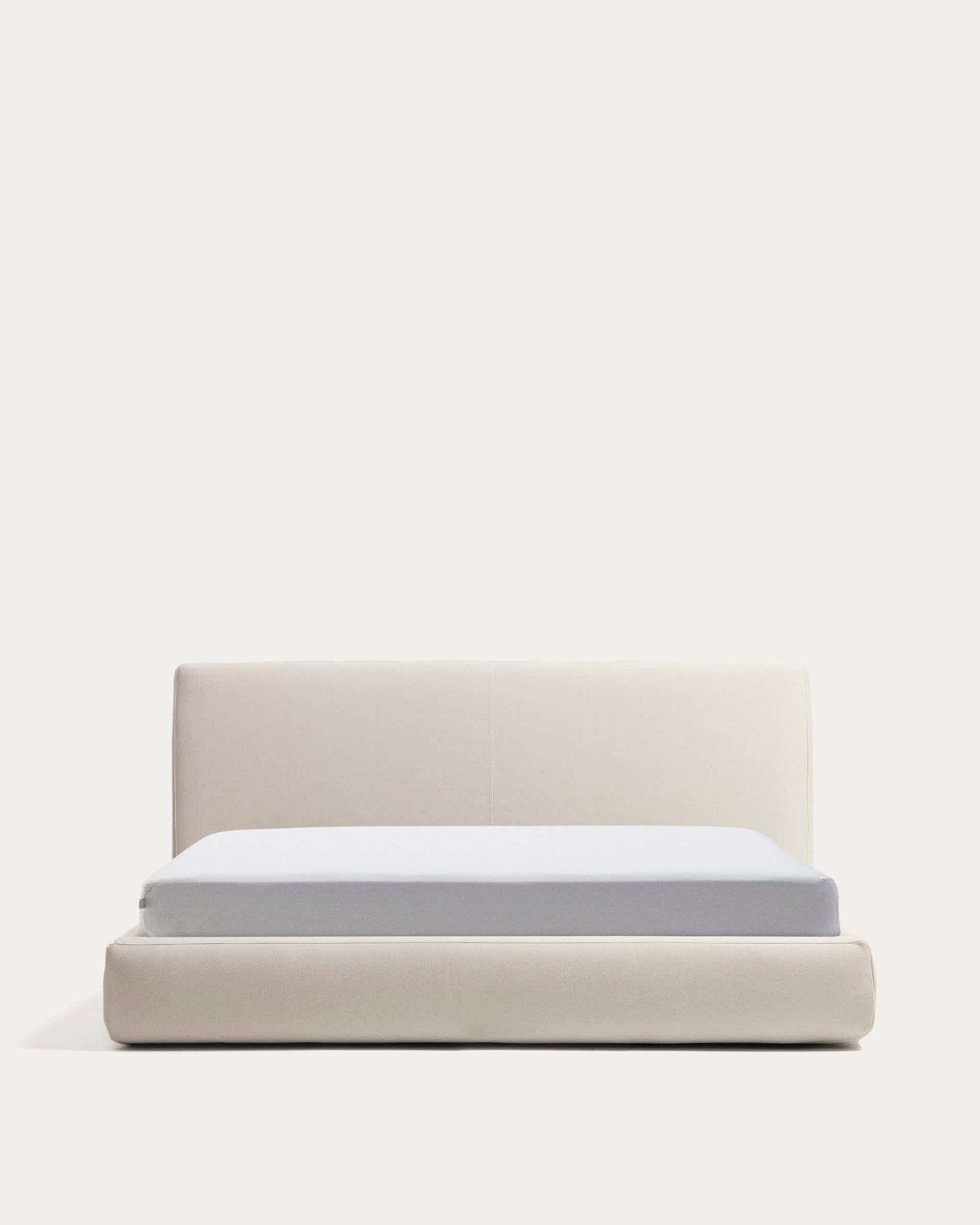 Letto sfoderabile con rete sollevabile Blok écru per materasso da 180 x 200 cm FSC Mix Credit