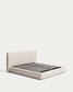 Letto sfoderabile con rete sollevabile Blok écru per materasso da 180 x 200 cm FSC Mix Credit