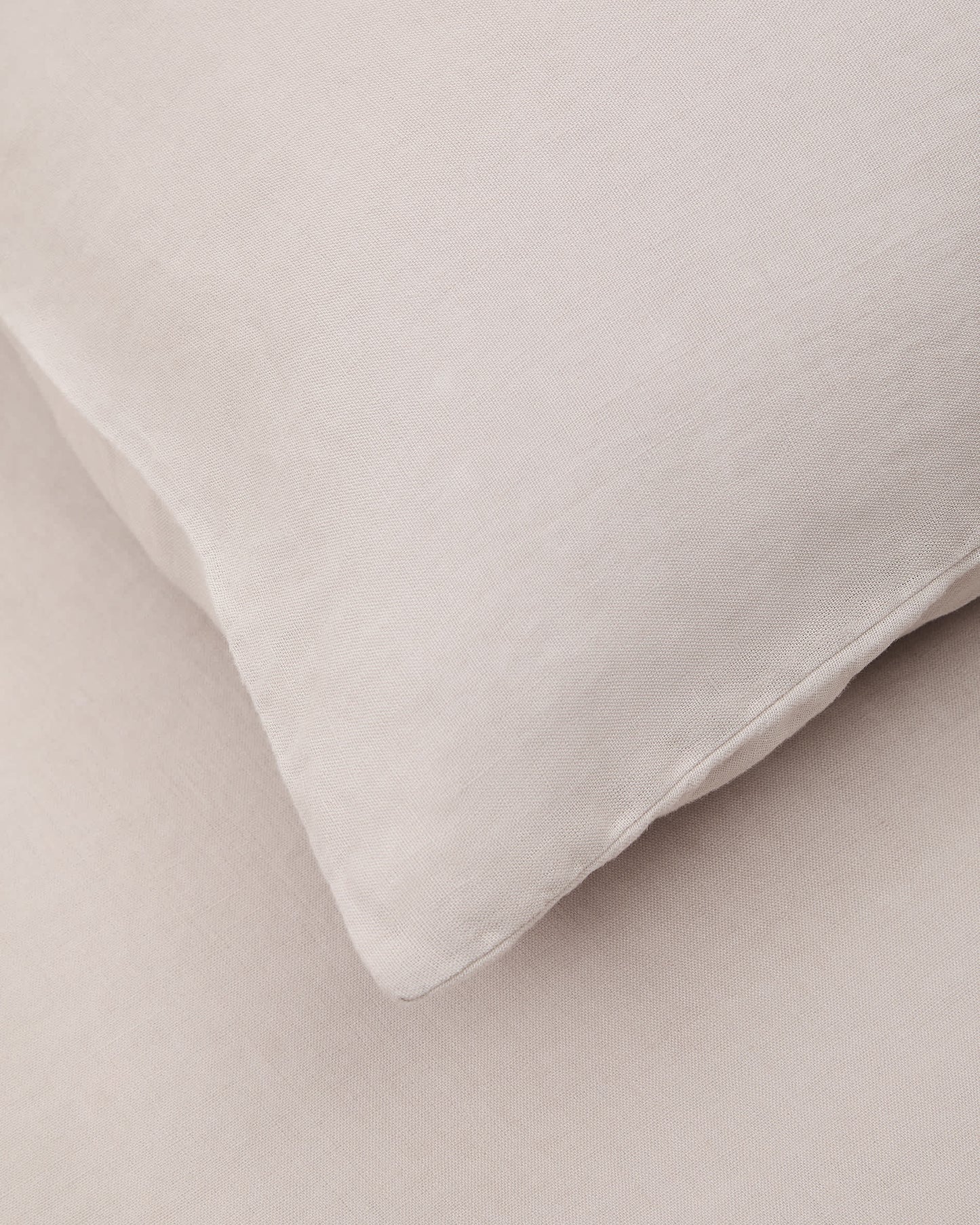 Set Simmel copripiumino e federe di misto lino colore grigio per letto 90 cm